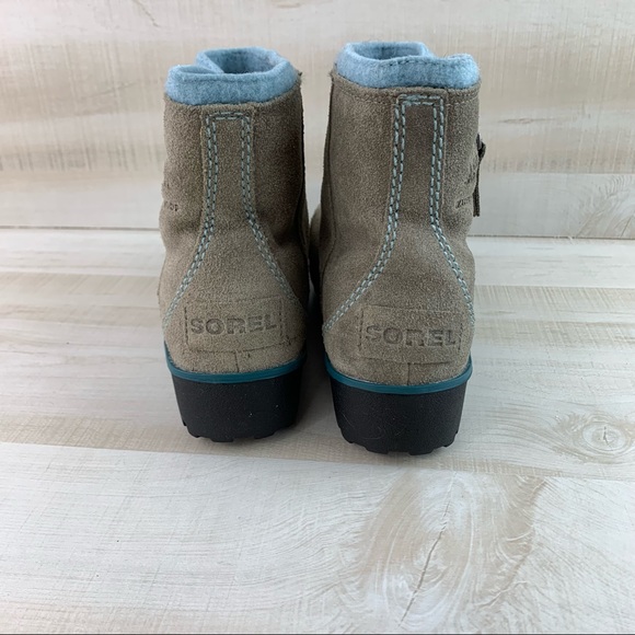 Sorel Taupe Waterproof Ankle Boots - Picture 7 of 12